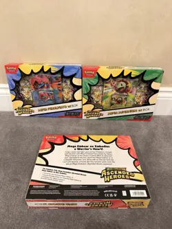 Pokemon TCG Ascended Heroes Mega Feraligatr Meganium & Emboar EX Box New Sealed - Image 2