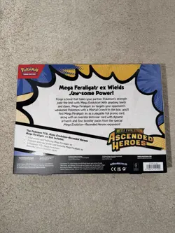 Pokemon TCG Ascended Heroes Mega Feraligatr Ex Box - Brand New & Sealed - Image 3