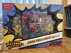 Pokemon TCG - Ascended Heroes - Mega Feraligatr Ex Box - In Hand - Sealed New - Image 2