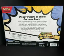 Pokemon TCG: Mega Evolution Ascended Heroes - Mega Feraligatr ex Box NEW SEALED - Image 2