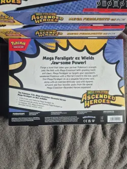 Pokemon TCG Mega Evolution Ascended Heroes Mega Feraligatr Ex Box New & Sealed - Image 2