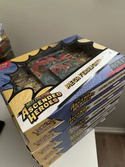 Pokemon TCG Ascended Heroes Mega Feraligatr Ex Box Sealed Brand New x5 Boxes - Image 1