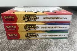 Pokemon TCG Ascended Heroes Mega Feraligatr Meganium & Emboar EX Box New Sealed - Image 2