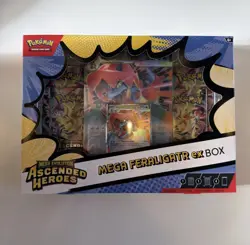 Pokemon TCG - Mega Evolution Ascended Heroes Feraligatr Mega EX Box New & Sealed - Image 1