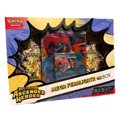 Pokemon TCG Mega Evolution Ascended Heroes Mega Feraligatr Ex Box New & Sealed - Image 1