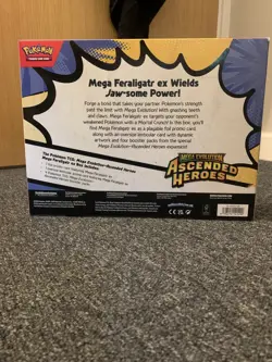 Pokemon TCG Mega Evolution Ascended Heroes Mega Feraligatr ex Box New & Sealed - Image 2