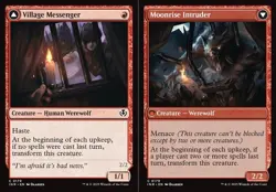 x1 Village Messenger // Moonrise Intruder - Innistrad Remastered - NM - MTG - Image 1