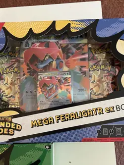 Pokemon TCG Ascended Heroes Mega Feraligatr Meganium & Emboar EX Box New Sealed - Image 3