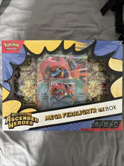 Pokemon TCG Ascended Heroes Mega Feraligatr EX Box - Brand New And Sealed X3 - Image 1