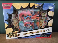 Pokemon TCG: Mega Evolution—Ascended Heroes Mega Feraligatr ex Box New Sealed. - Image 1
