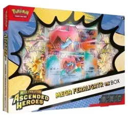 Pokemon TCG: Mega Evolution Ascended Heroes Mega Feraligatr EX Box New & Sealed - Image 3