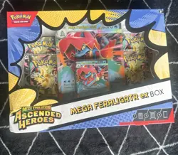 Pokemon TCG Ascended Heroes Mega Feraligatr EX Box New And Sealed - Image 1