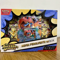 Pokemon TCG: Ascended Heroes Mega Feraligatr ex Box ✅ New & Sealed ✅ Fast Ship - Image 1