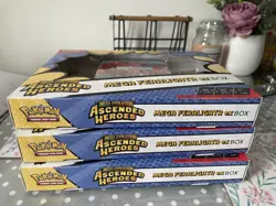 3x Pokemon TCG Mega Feraligatr Ex Ascended Heroes Box brand new sealed - Image 2