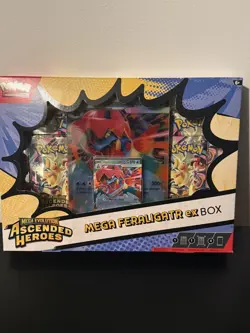 Pokemon TCG: Ascended Heroes Mega Feraligatr Ex Box - New & Factory Sealed. - Image 1