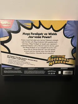 Pokemon TCG: Ascended Heroes Mega Feraligatr Ex Box - New & Factory Sealed. - Image 2