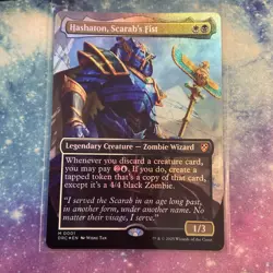 Hashaton, Scarab's Fist (FOIL) x1 - MTG Aetherdrift Commander DRC #1 - Image 1