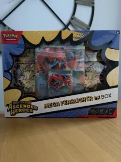 Pokemon TCG Ascended Heroes Mega Feraligatr Ex Box - New & Sealed - Image 1
