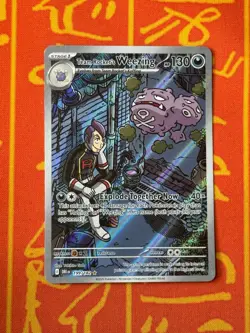 POKEMON TCG TEAM ROCKET'S WEEZING 199/182 ILLUSTRATION RARE NM DESTINED RIVALS - Image 1