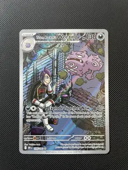 Team Rocket's Weezing 199/182 - Destined Rivals Illustration Rare - Pokemon TCG - Image 1