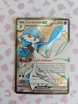 GARDEVOIR EX 217/091 PALDEAN FATES SHINY ULTRA RARE POKEMON NEAR MINT - Image 1