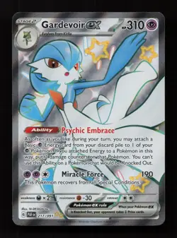 Gardevoir ex 217/091 Shiny Ultra Rare Paldean Fates Pokemon Near Mint - Image 1