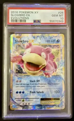 Pokemon Slowbro EX Holo #26/108 2016 Pokemon XY Evolutions PSA 10 - Image 1