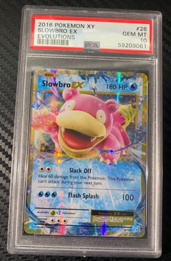 PSA 10 Slowbro EX 2016 Pokemon XY Evolutions 26/108 - Image 1