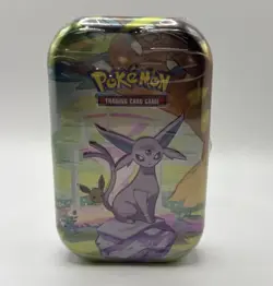 Pokemon TCG | Scarlet & Violet | Prismatic Evolutions Mini Tin – Espeon - Image 1