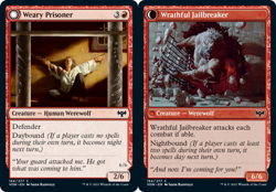 x1 Weary Prisoner // Wrathful Jailbreaker - Innistrad: Crimson Vow - NM - MTG - Image 1