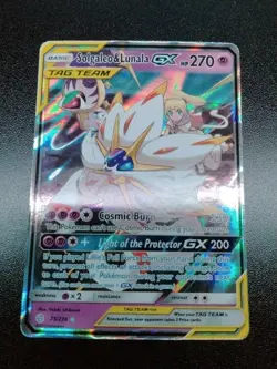 Pokemon TCG Solgaleo & Lunala GX Ultra Rare Holo 75/236 Sm-Cosmic Eclipse - Image 1