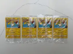 Pikachu on the Ball Promo Pokemon TCG English 2020 Sealed Pack Lot (4) - Image 1