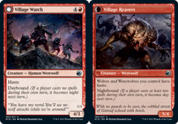 x1 Village Watch // Village Reavers - Innistrad: Midnight Hunt - NM - MTG - Image 1