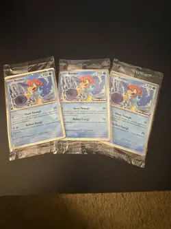 Pokemon TCG Keldeo Chaos Rising Holo Promo Card Lot of 3 Sealed English - Image 1