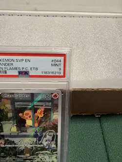 Pokemon TCG: Charmander Obsidian Flames Pokemon Center ETB Promo SVP #044 PSA 9 - Image 3