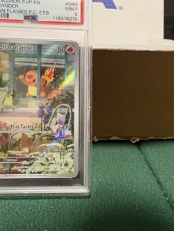 Pokemon TCG: Charmander Obsidian Flames Pokemon Center ETB Promo SVP #044 PSA 9 - Image 4