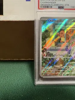 Pokemon TCG: Charmander Obsidian Flames Pokemon Center ETB Promo SVP #044 PSA 9 - Image 5