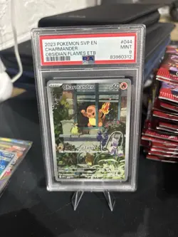 2023 POKEMON SVP EN-SV BLACK STAR PROMO #044 CHARMANDER PSA 9 MINT - Image 1
