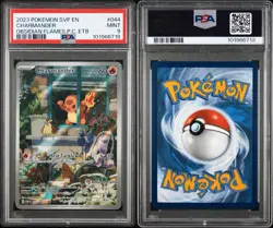 2023 Charmander 044 Black Star Obsidian Flames Pokemon Center Stamp Promo PSA 9 - Image 1
