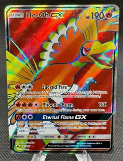 Ho-Oh GX Rare Ultra 131/147 Burning Shadows Pokemon Near Mint - Image 1