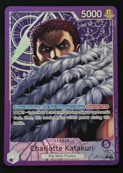 Charlotte Katakuri (062) (Alternate Art) OP11-062 A Fist of Divine Speed Foil - Image 1