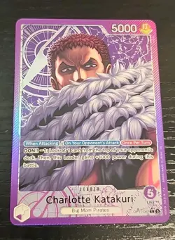 Charlotte Katakuri Leader Alternate Art OP11-062 A Fist of Divine Speed Foil - Image 1