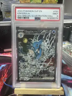 Pokemon TCG Card Kingdra ex SVP #131 Shrouded Fable Black Star Promo PSA 9 Mint - Image 1
