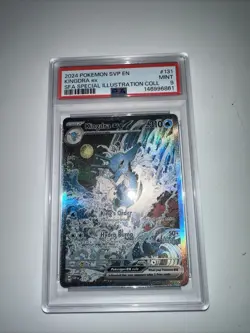 Pokemon TCG 2024 Kingdra EX SVP en 131 Black Star Promo Shrouded Fable PSA 9 - Image 1