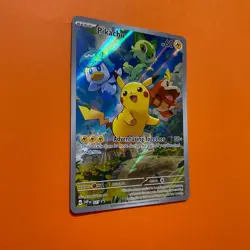 Pikachu Holo Promo Near Mint 027 SVP Pokemon Card Scarlet Violet English SVP 27 - Image 3