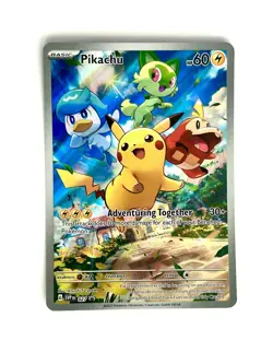 Pikachu 027 Holo Promo Scarlet & Violet Promo Pokemon Near Mint - Image 1