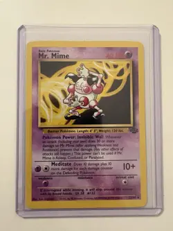 Pokemon TCG Jungle Set Mr. Mime 22/64 Non-Holo Rare Card 1999 LP Condition - Image 1