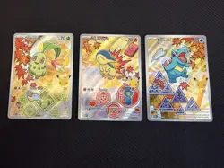 Pokemon First Partner Series 2 - Johto Starter Set Chikorita Cyndaquil Totodile - Image 1