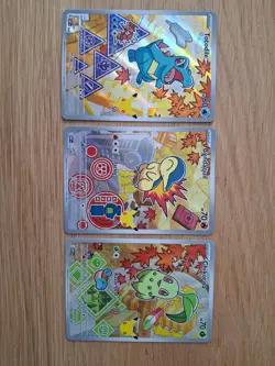 Pokemon First Partner Series 2 - Johto Starter Set Chikorita Cyndaquil Totodile - Image 1