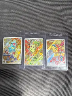 Pokemon First Partner Series 2 - Johto Starter Set Chikorita Cyndaquil Totodile - Image 1